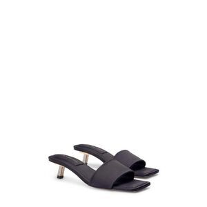 NIB Good American Kickstand Slide Sandal Black Kitten Heels Size 6.5 – $189 MSRP